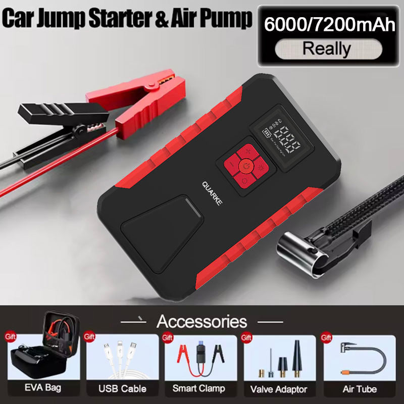 Skylla F16 12V 6000mAh 150psi Portable Jump Starter Cordless Tire Inflator