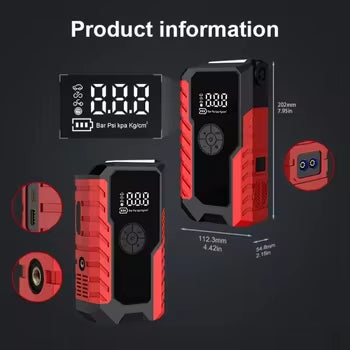 Skylla GL901 12V 8000mah 150psi Portable Jump Starter Cordless Tire Inflator