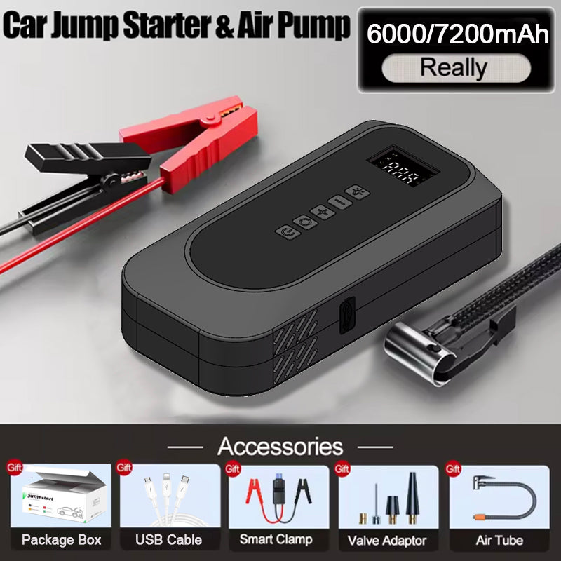 Skylla GL961 12V 5200mah/6000mah 150psi Portable Jump Starter Cordless Tire Inflator
