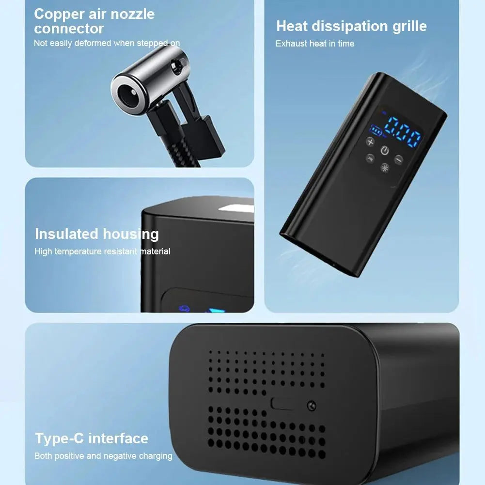 Skylla XR-8055 – 12V 4500mAh Wireless Rechargeable Tire Inflator