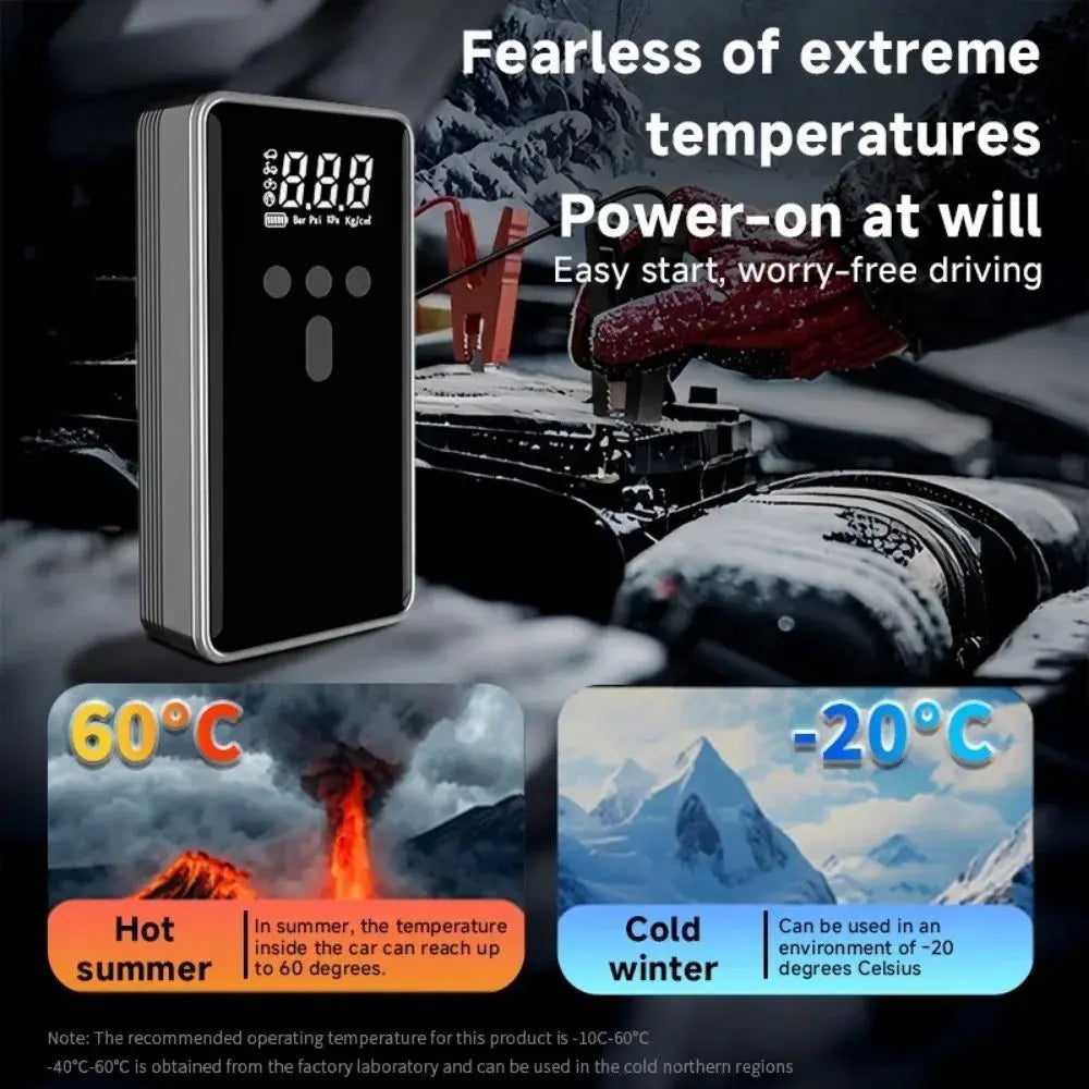 Skylla S2 12V 10000mAh 150psi Portable Jump Starter Cordless Tire Inflator