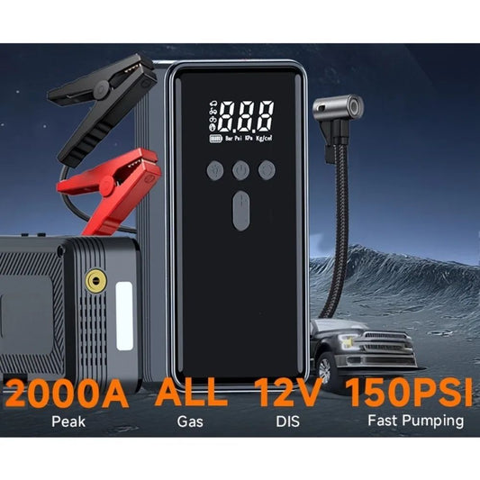 Skylla S2 12V 10000mAh 150psi Portable Jump Starter Cordless Tire Inflator