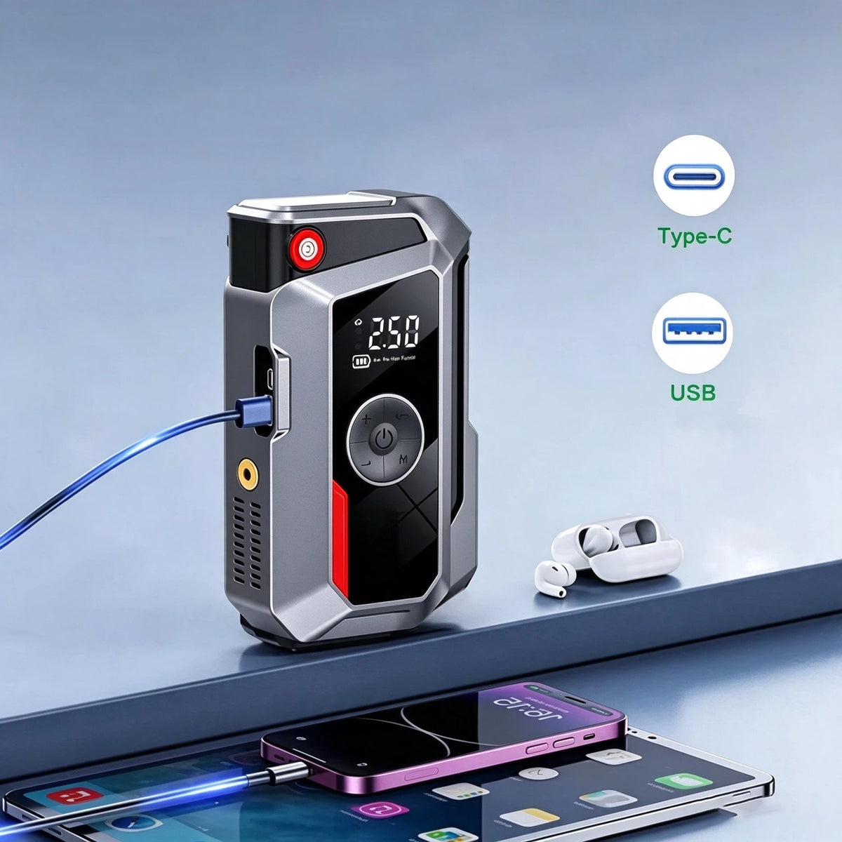 skyllago-K16-detail-Dual-Port-Power-Bank